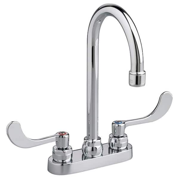 American Standard Monterrey 4 in. Centerset 2-Handle 0.5 GPM Gooseneck Bath Faucet with Vandal Resistant Lever Handles in Polished Chrome