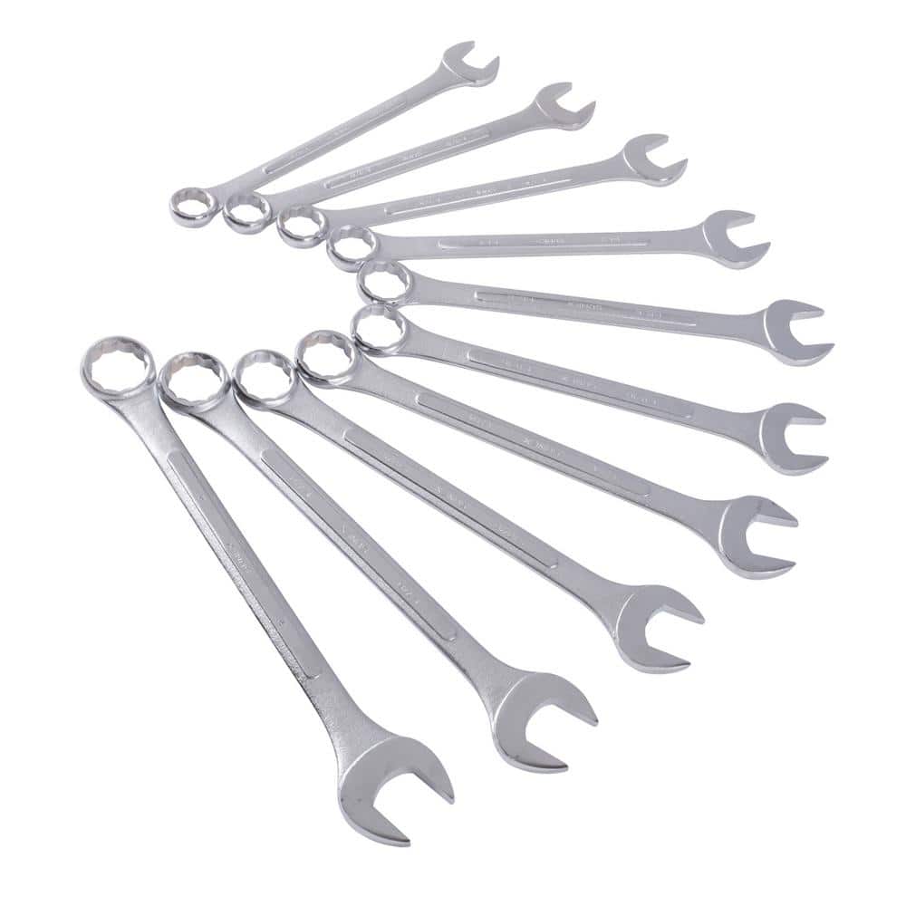 SUNEX TOOLS Jumbo Combination Wrench Set, Carbon Steel (10Piece) 97010 The Home Depot