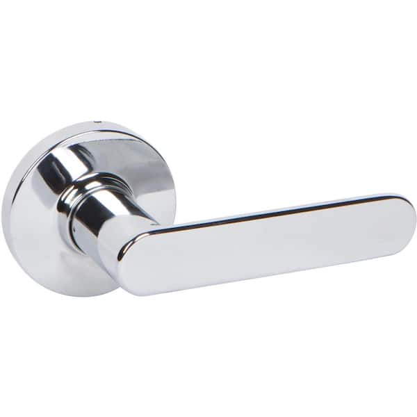 DELANEY HARDWARE VL Series Contemporary Style Polished Chrome Straight Single Dummy Door Lever