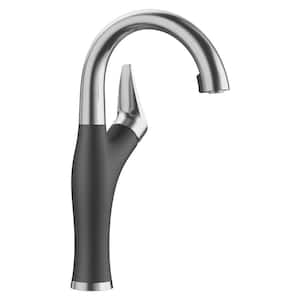 Artona Single-Handle Bar Faucet in Anthracite/Stainless