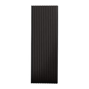 94.5 in. x 23.75 in. x 0.875 in. Black Iron Knive Style Square Edge MDF Decorative acoustic wall panel (1-Pieces)
