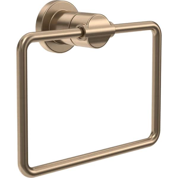 Nicoli Wall Mounted Towel Ring in Champagne Bronze (1-Pack )