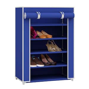 11-Pair Blue Cotton Shoe Boxes