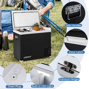 1.5 cu. ft. Portable Car Freezer with -4°F~68°F for RVs in Black