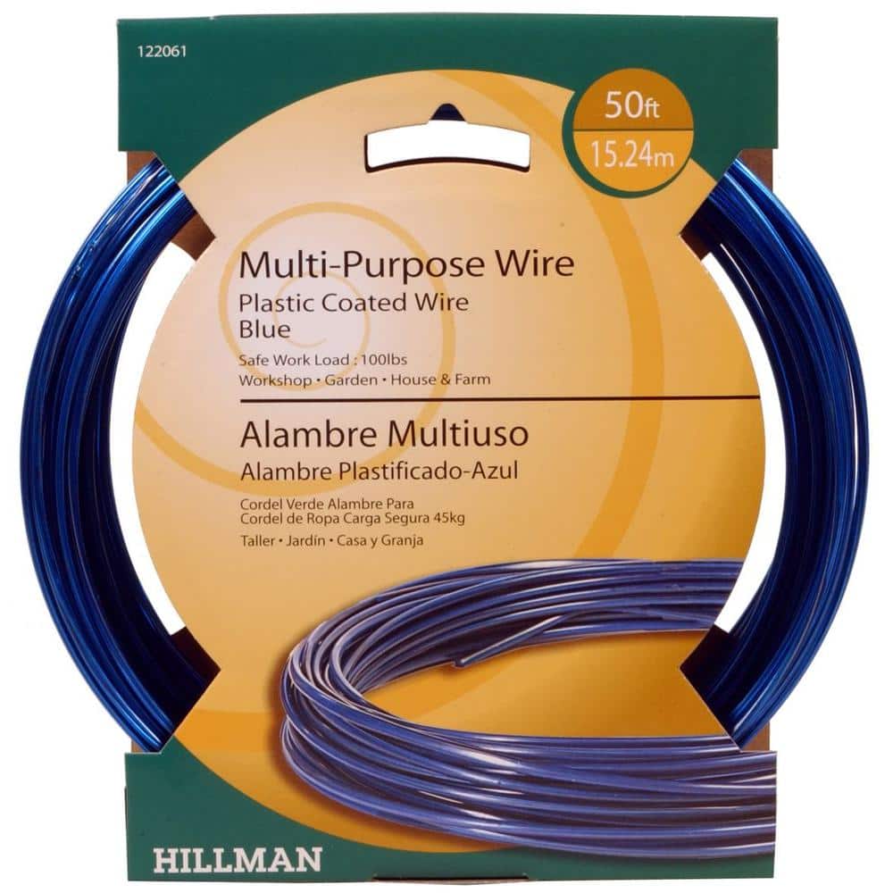 Hillman Picture Hanging Wire, Plastic-Coated, 10-Ft