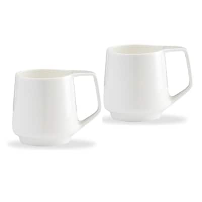 white bone china mug