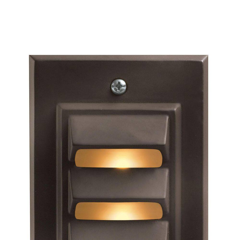 Sleek Bronze Aluminum 12V Outdoor Step Light