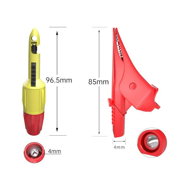 Lukyamzn 6-Piece Multimeter Test Leads Kit with Alligator