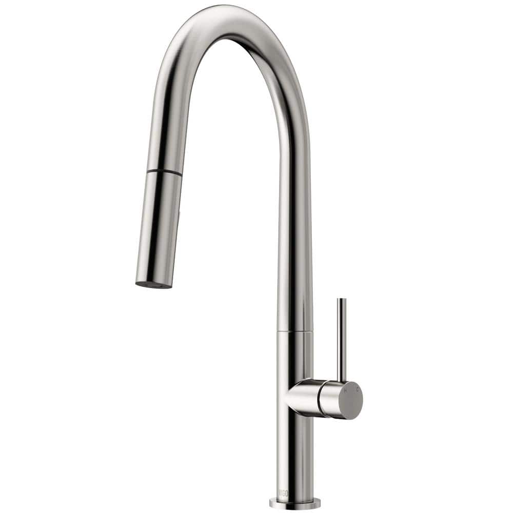 VIGO Greenwich Single Handle Pull-Down Sprayer Kitchen Faucet in