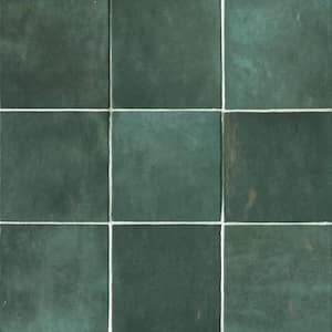 Cloe Square Glossy Green 5 in. x 5 in. Ceramic Wall Tile (10.83 sq. ft./Case)