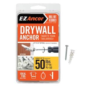 Twist-N-Lock 50 lbs. Drywall Anchors (50-Pack)