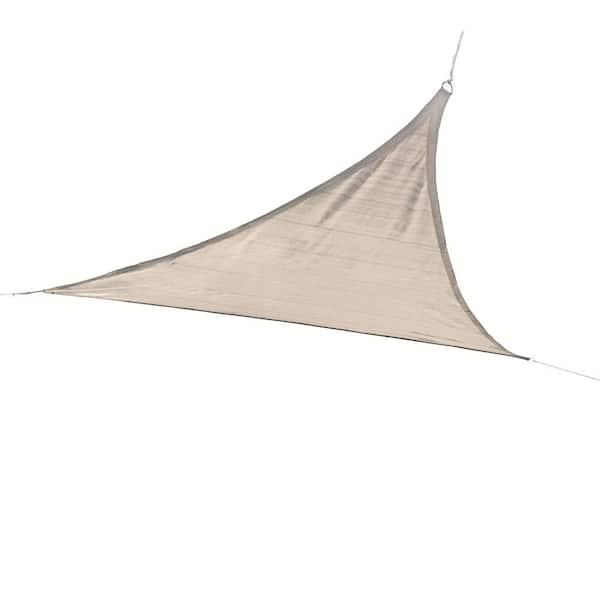 Vigoro 12 ft. x 12 ft. Almond Triangle Shade Sail (2-Pack)
