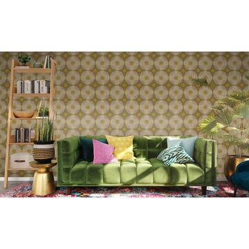 NuWallpaper Superbloom Yellow Matte Vinyl Peel and Stick Wallpaper JHS5035