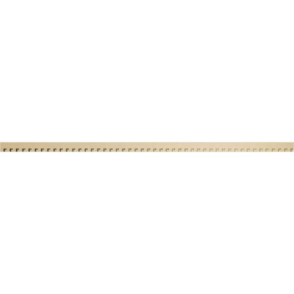 Ekena Millwork 1 in. D x 3 in. W x 94 in. L Primed Polyurethane Panel Moulding