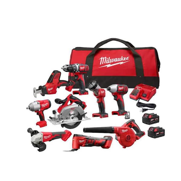 Milwaukee M18 18-Volt Lithium-Ion Cordless Combo Kit (9-Tool) with