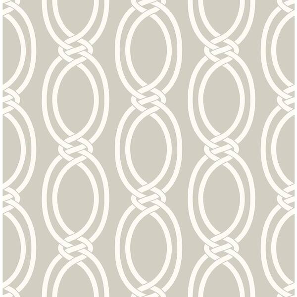 A-Street Infinity Taupe Geometric Stripe Wallpaper