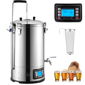 Electric Brewing System, 9.2 Gal. /35 L Home Beer Brewer with Pump, Mash Boil Device, 100-1800W Power, 25-100℃ Temp