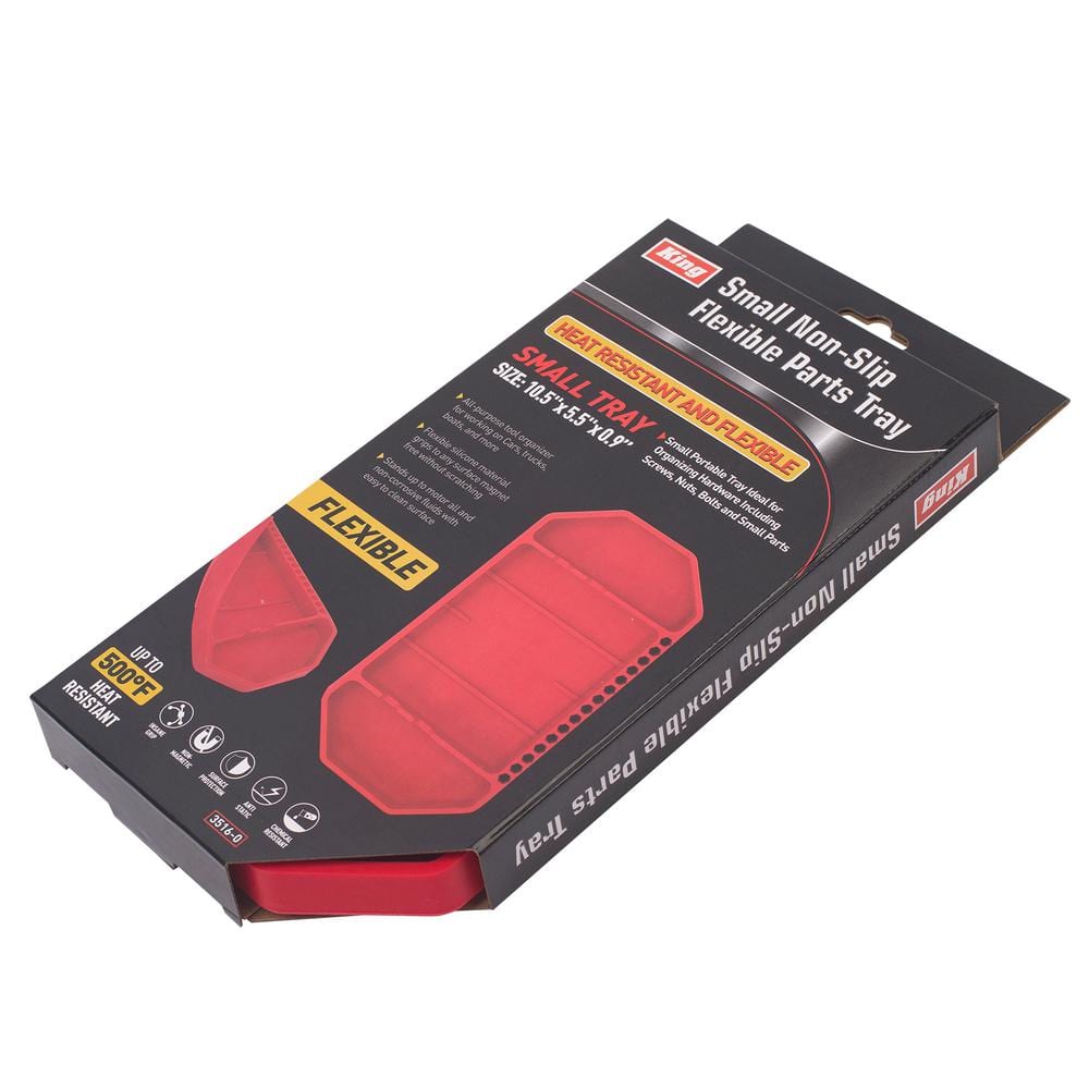 10.5 in. x 5.5 in. x 0.9 in. Small Non-Slip Flexible Parts Tray price history on PriceWatchPro