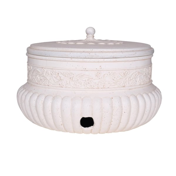 MPG 21.75 in. Dia Hose Pot - Light Aged White
