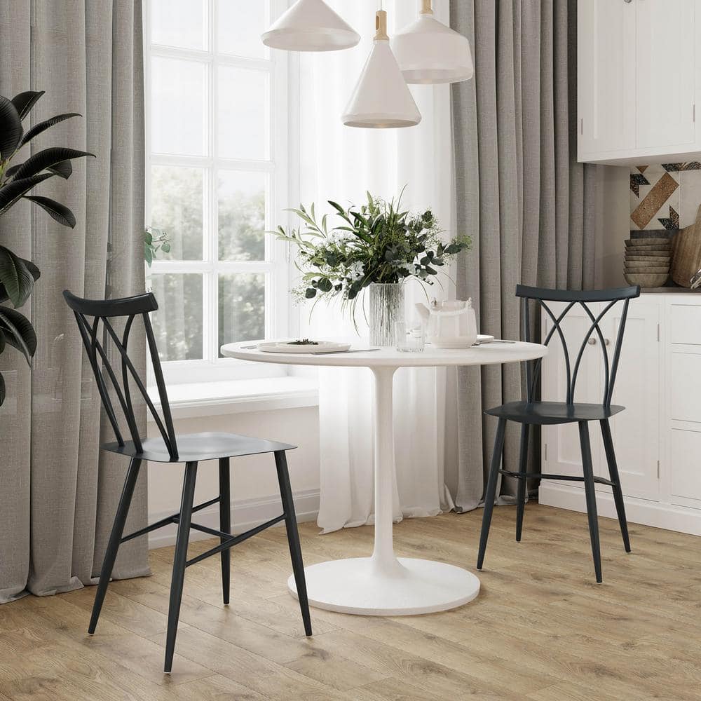 Lifestyle Solutions Ariel 32.7-Inch Metal Dining Chair