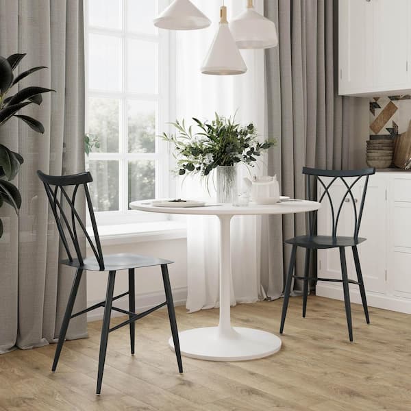 Unbranded Lifestyle Solutions Ariel 32.7-Inch Metal Dining Chair