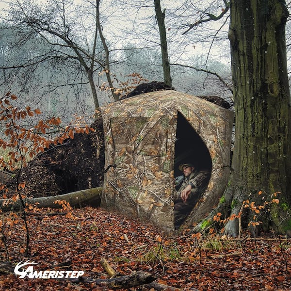 Ameristep Care Taker Pop-Up 2-Person Ground Hunting Concealment