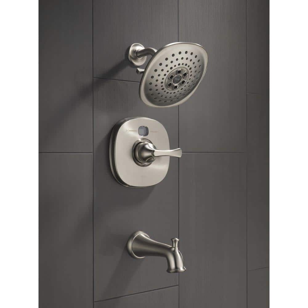 Modern Stainless Steel Wall Mounted Tub Spout with Diverter