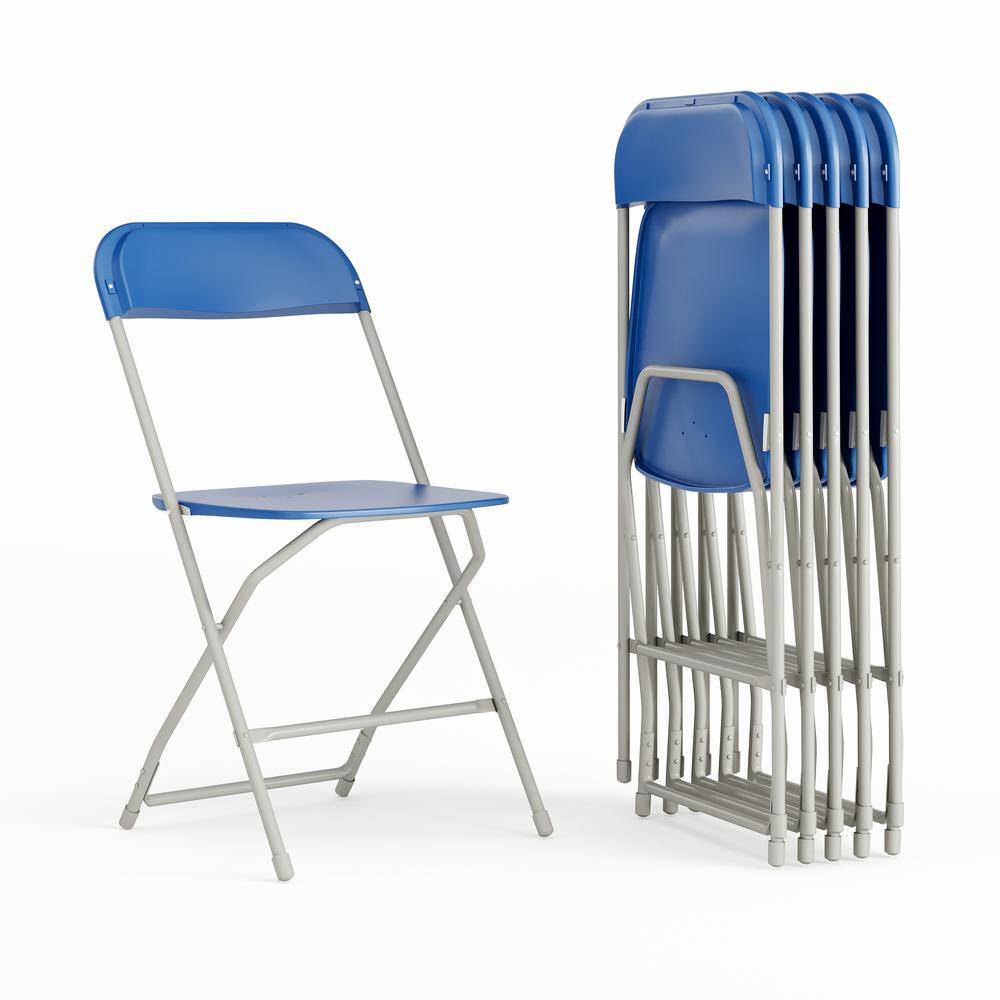 Carnegy Avenue Blue Metal Folding Chairs CGA-LE-487294-BL-HD - The
