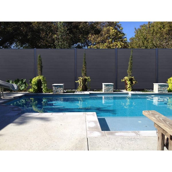 6 ft. x 6 ft. Ironwood 360 Cap Composite Valla Horizontal Fence Panel