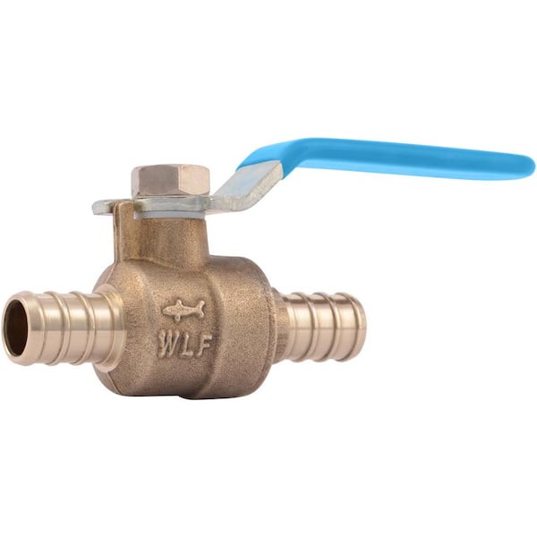 1/2 in. Brass PEX Barb Ball Valve