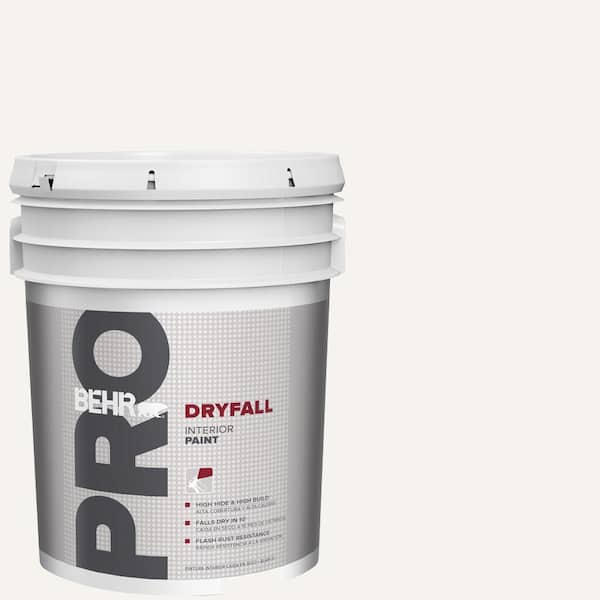 BEHR PRO 5 gal. White Dryfall Interior Paint