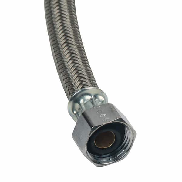 BrassCraft 3/8 in. Compression x 1/2 in. FIP x 30 in. Braided Polymer Faucet Supply Line