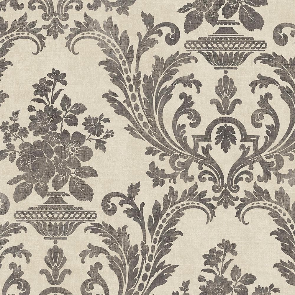 Advantage Piers Rose Gold Texture Damask Strippable Wallpaper