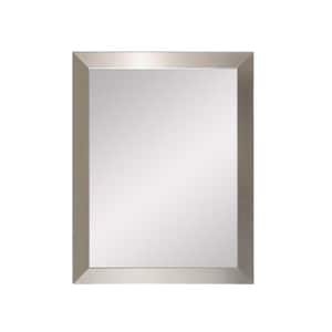 Medium Square Silver Modern Mirror (32 in. H x 32 in. W)