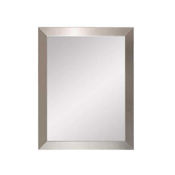 BrandtWorks Medium Square Silver Modern Mirror (32 in. H x 32 in. W)