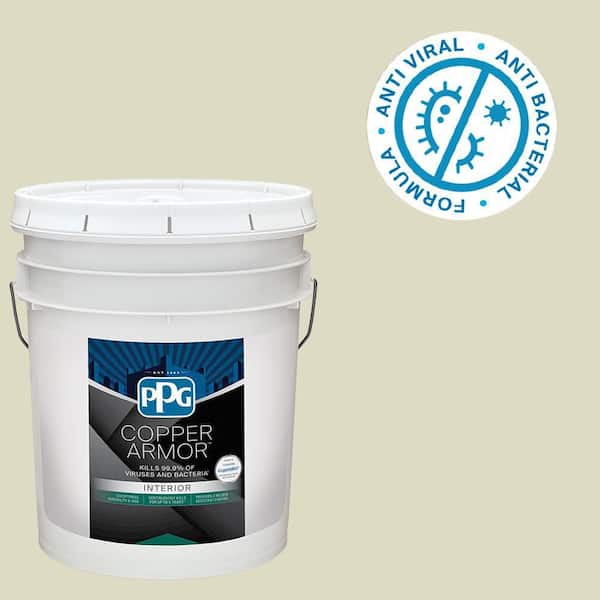 COPPER ARMOR 5 gal. PPG1114-2 River Reed Eggshell Antiviral and ...