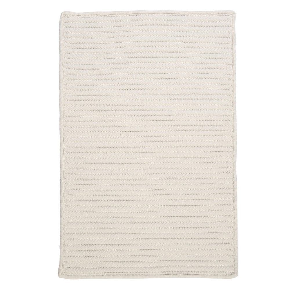Simply Home White 2 ft. x 3 ft. Solid Indoor/Outdoor Area Rug