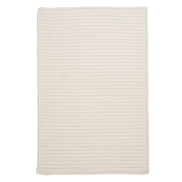 Colonial Mills Simply Home White 2 ft. x 3 ft. Solid Indoor/Outdoor Area Rug