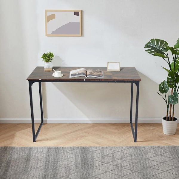 Factory Writing Desk in Wood Black | Arhaus