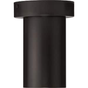 3 in. Antique Bronze Surface Mount Outdoor Wall Mount Cylinder Lantern