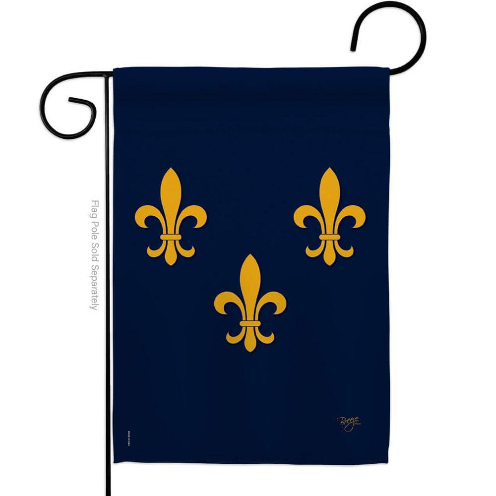  Parquet Black & Gold Fleur de Lis Mardi Gras Lily