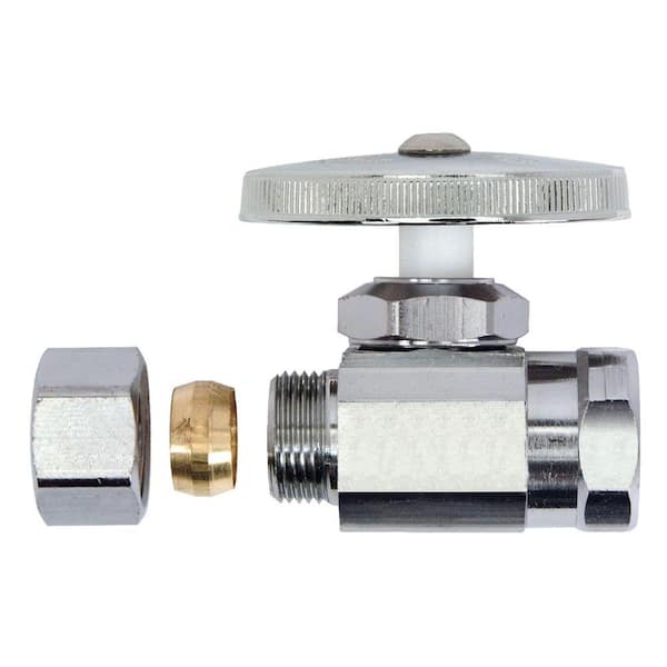 1/2 in. FIP Inlet x 1/2 in. Compression Outlet Multi-Turn Straight Valve