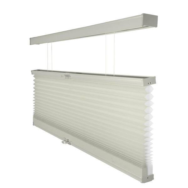 Chicology Cut-to-Size Pebble Grey Cordless Top Down Bottom Up Light Filtering Polyester Cellular Shade 68 in. W x 72 in. L