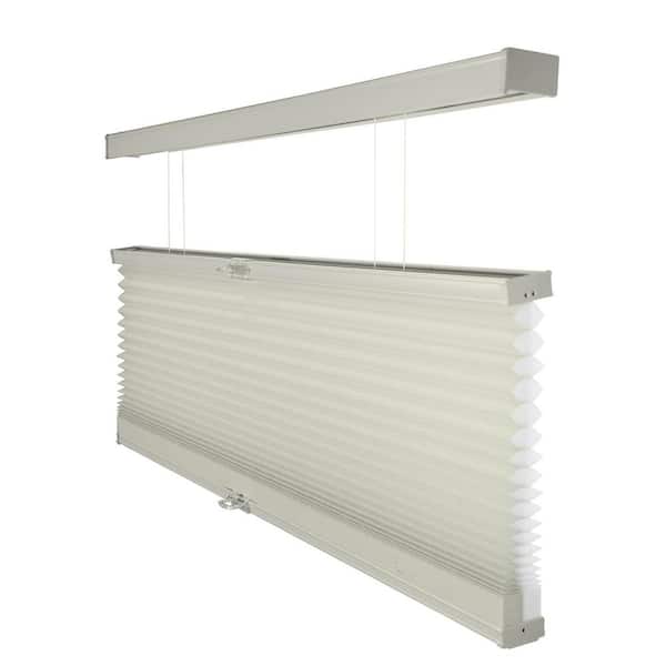 Chicology Cut-to-Size Pebble Grey Cordless Top Down Bottom Up Light Filtering Polyester Cellular Shade 70.5 in. W x 72 in. L