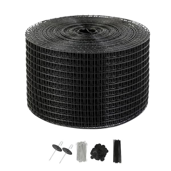 SKYSHALO 0.04 in. Solar Panel Bird Guard Critter Guard Roll Kit with 100-Pieces Stainless Steel Galvanized Steel Garden Fence