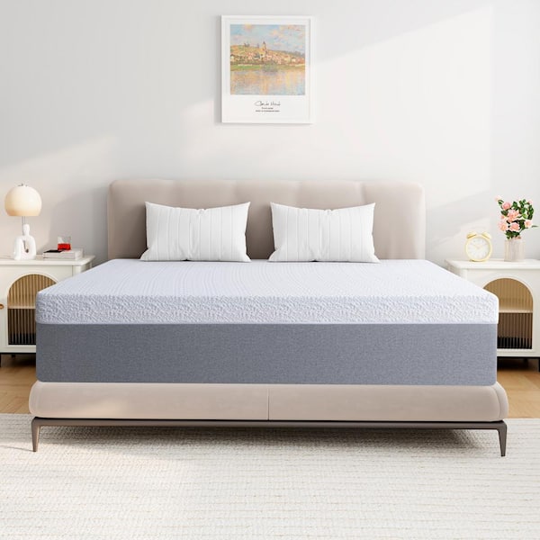 PICCHESS 12 in. King Medium Gel Memory Foam Mattress, Cooling and Pressure Relief
