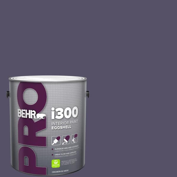 BEHR PRO 1 gal. #650F-7 Violet Eclipse Eggshell Interior Paint
