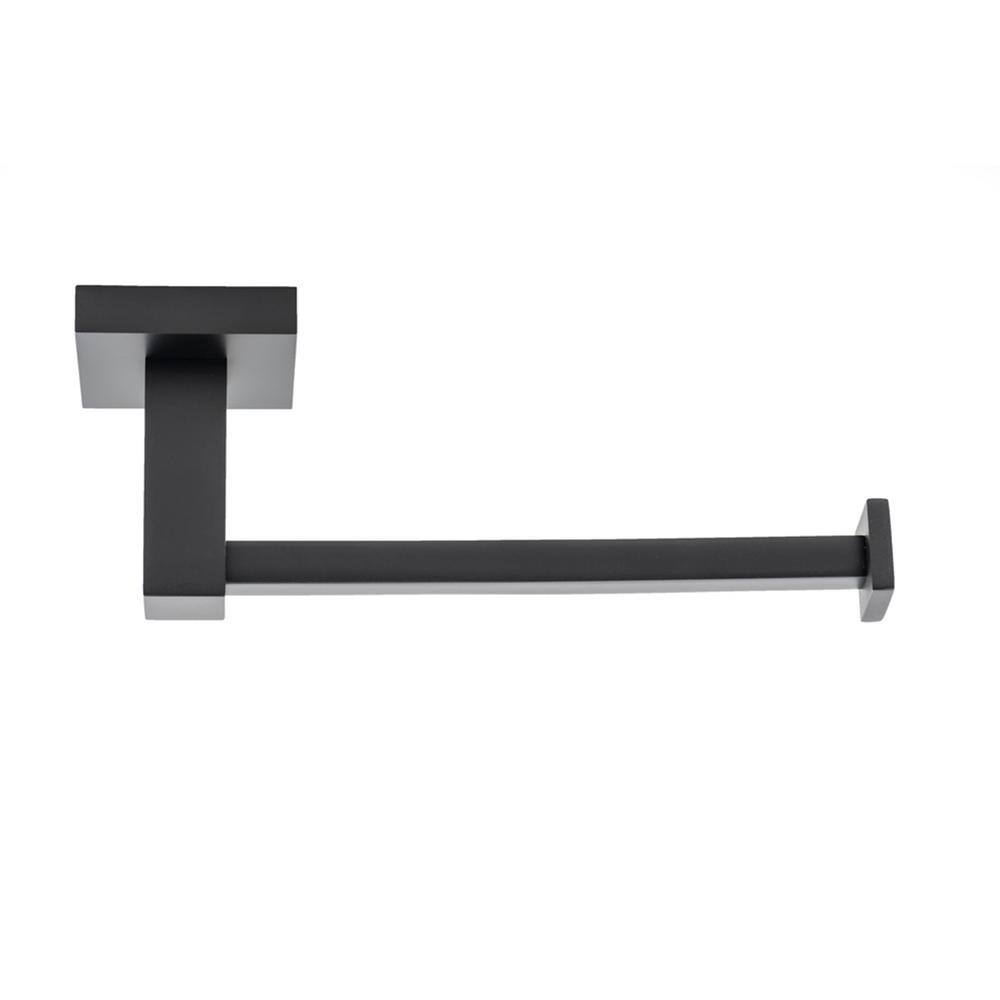 Matte Black Modern 3-Piece Bathroom Hardware Set