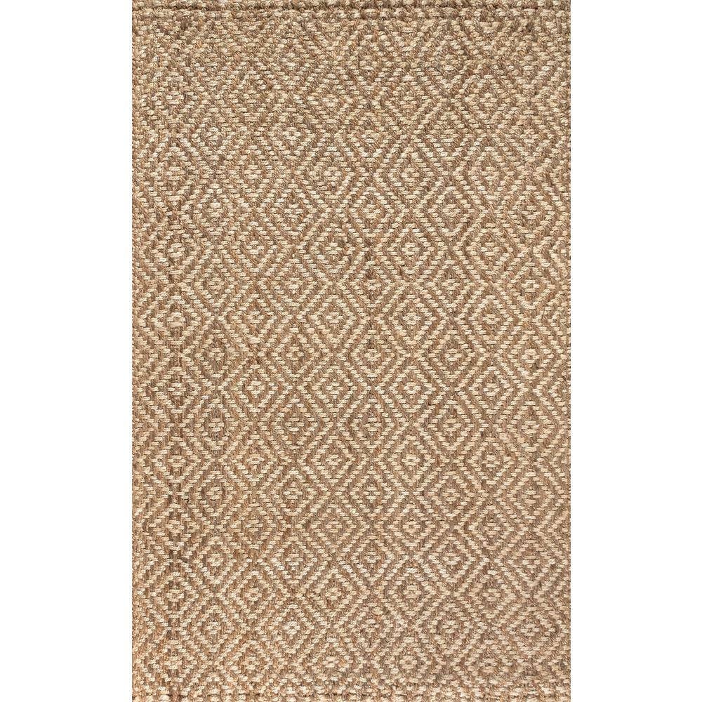 Hira Natural Diamond Pattern Chunky Jute Area Rug