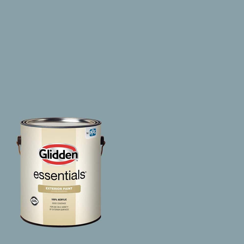 Glidden Essentials 1 gal. PPG1035-4 Symphony Of Blue Flat Exterior